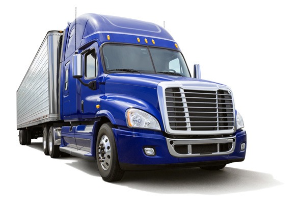 a blue truck